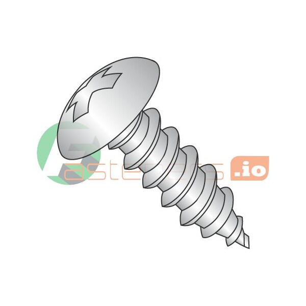 Newport Fasteners Sheet Metal Screw, #8 x 5/8 in, 18-8 Stainless Steel Truss Head Phillips Drive, 4000 PK 252585 - main